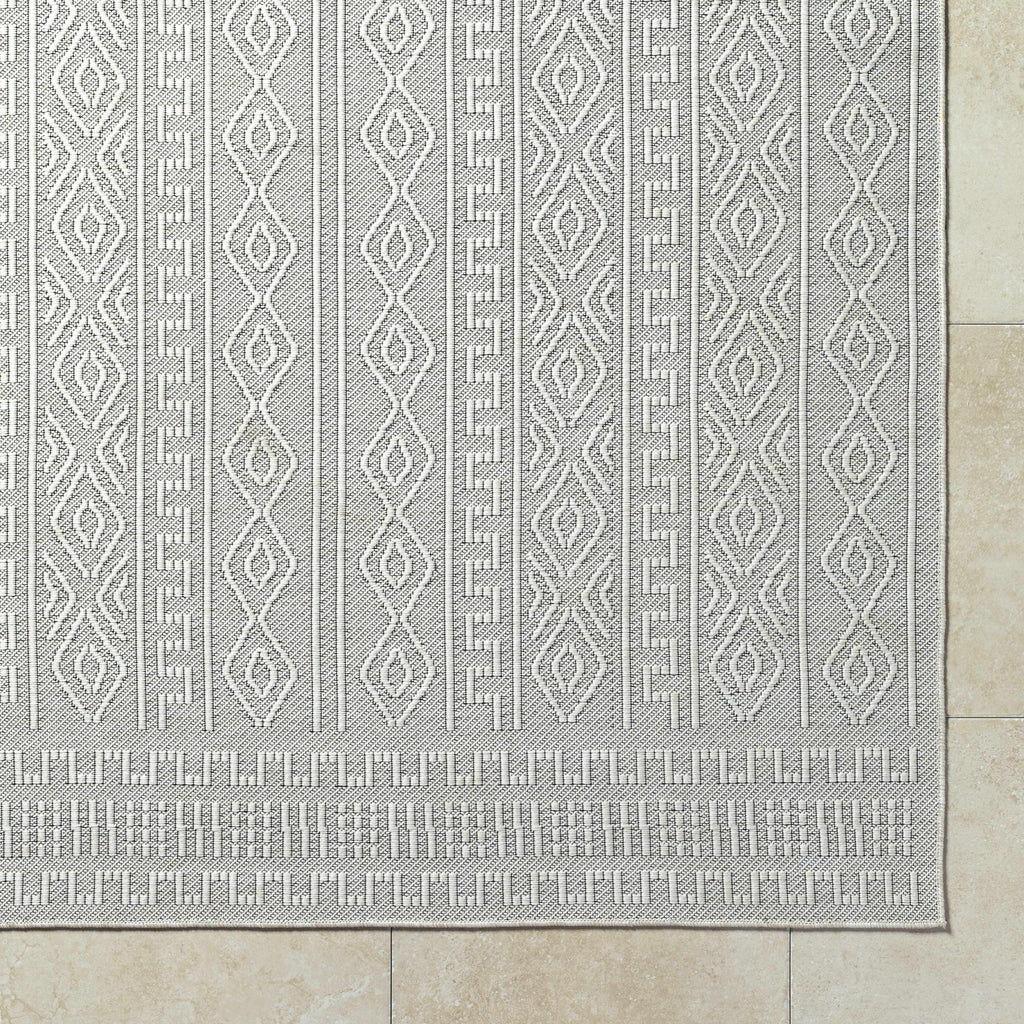 Nuela Light Gray Outdoor Area Rug - Clearance
