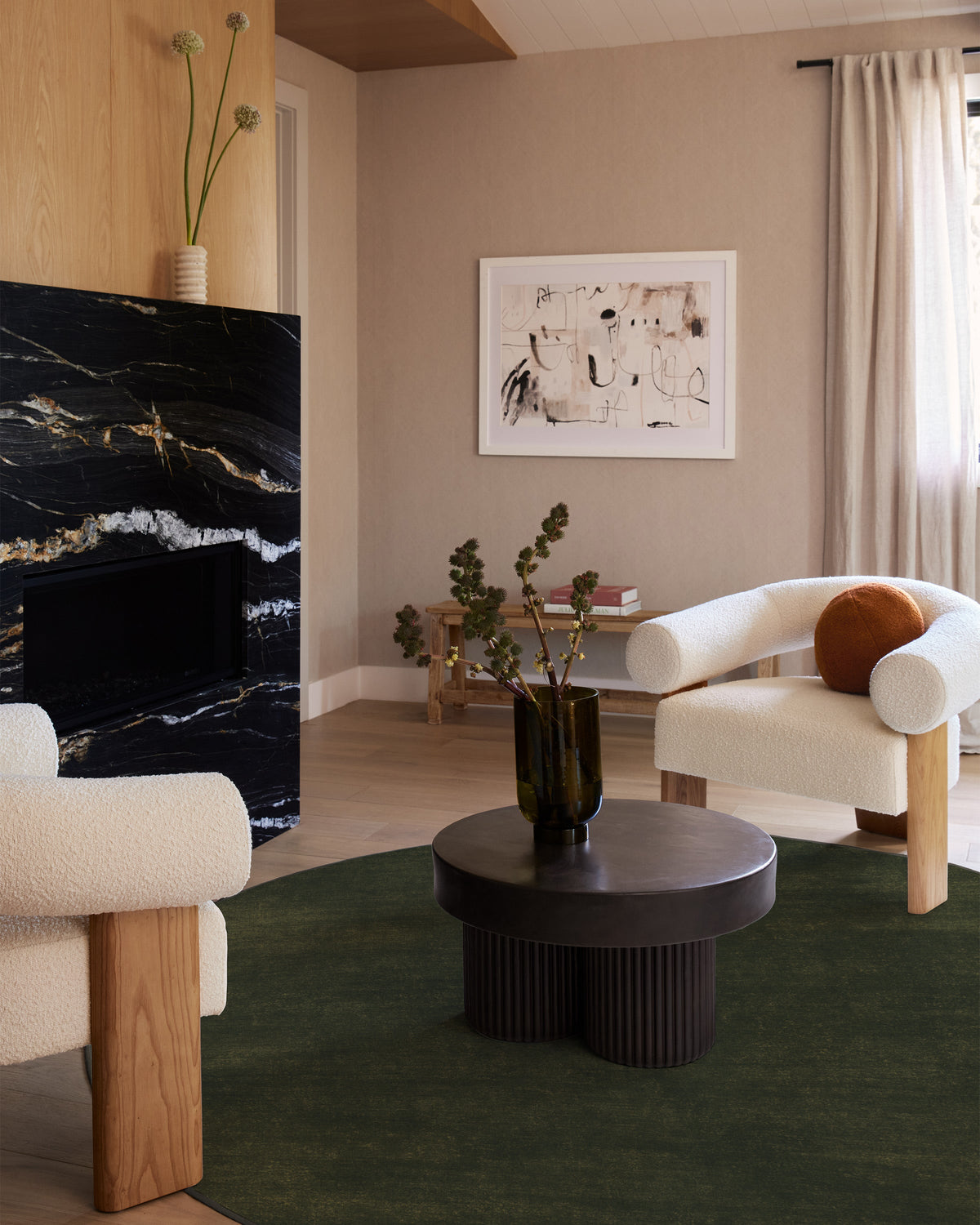 Nico Solid Olive Rug
