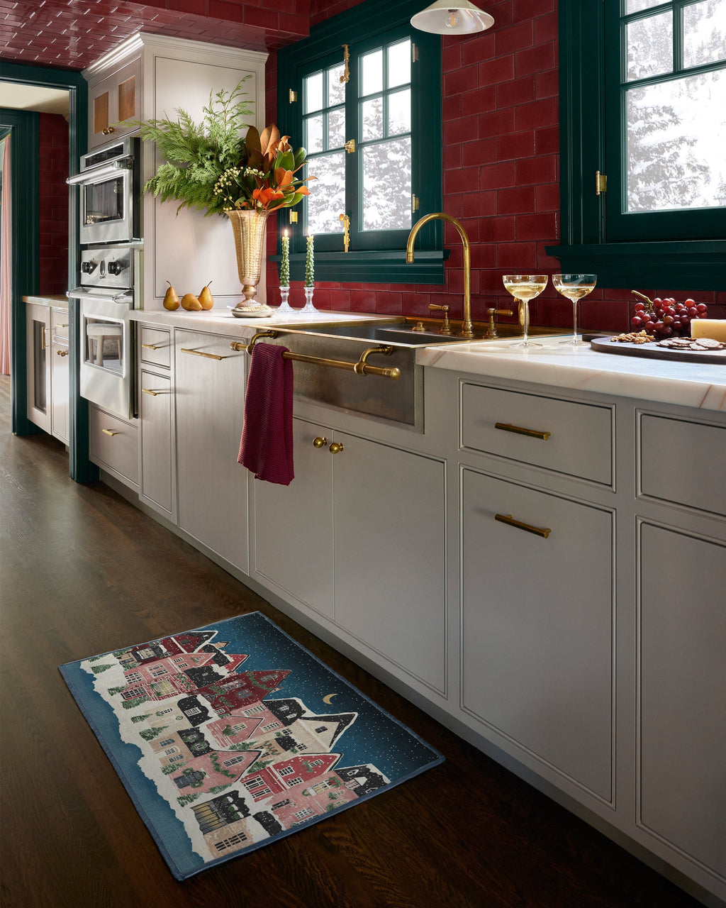 Noelle Village Midnight Flatwoven Rug