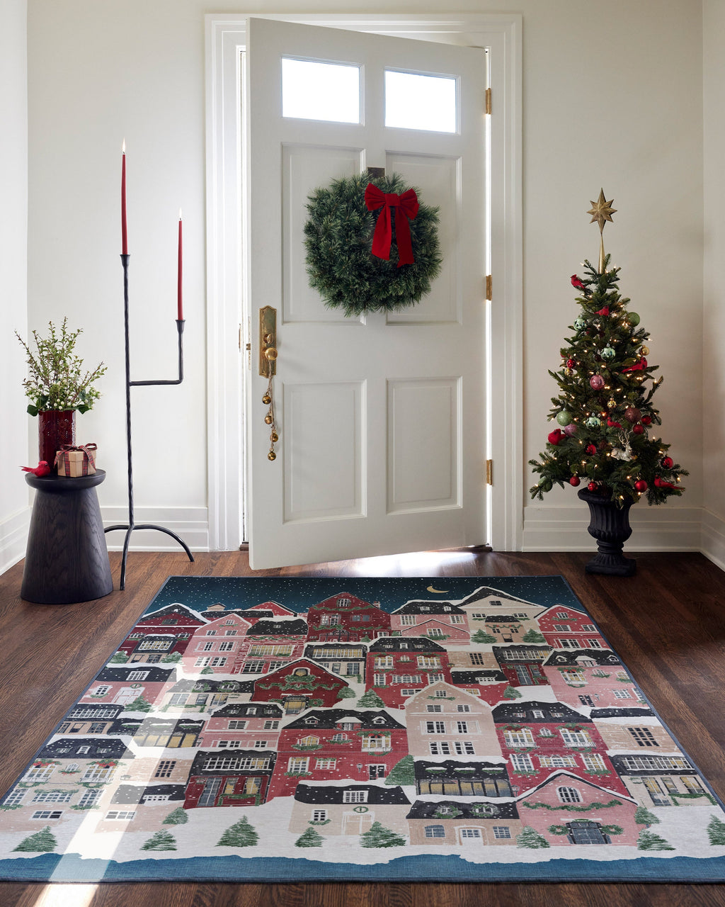 Noelle Village Midnight Flatwoven Rug