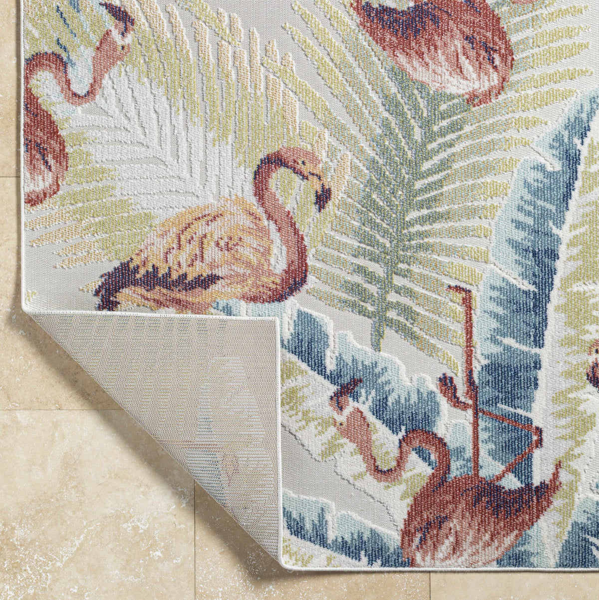 Nayan Light Slate Outdoor Area Rug - Clearance