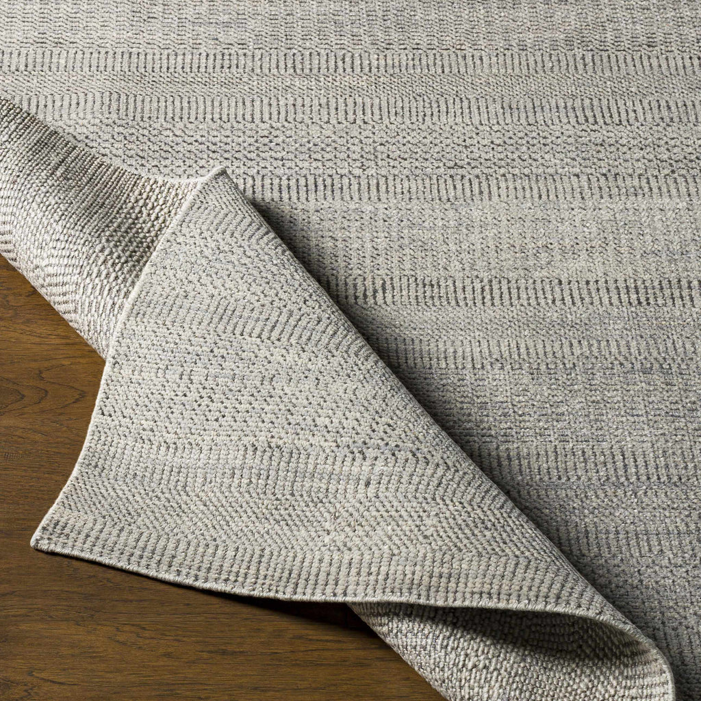 Ocate Gray Wool Area Rug - Clearance