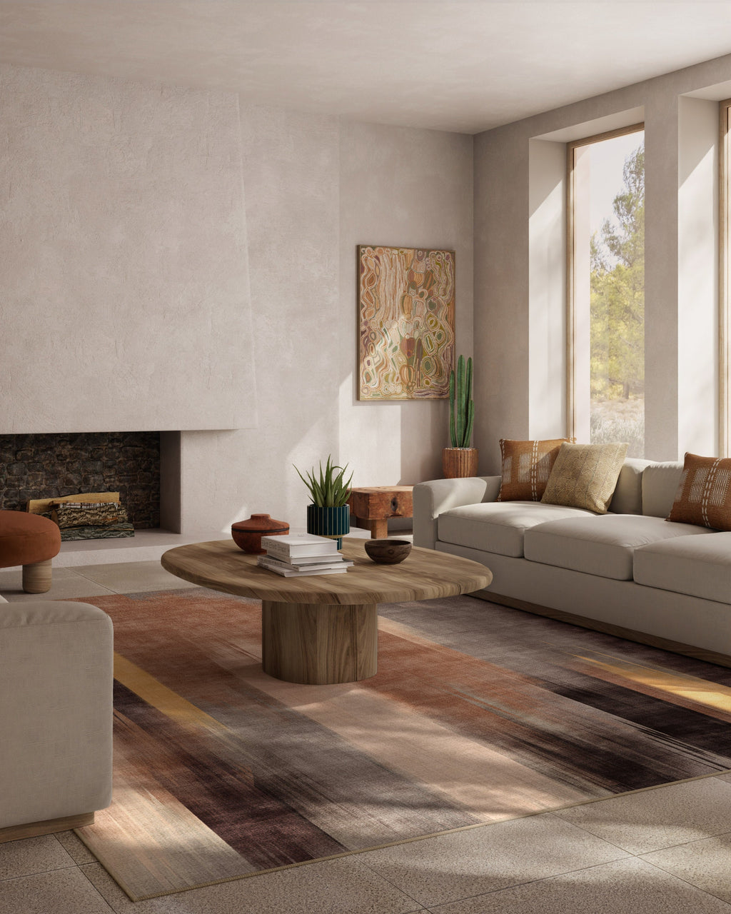 Ombré Mirage Golden Brown Rug