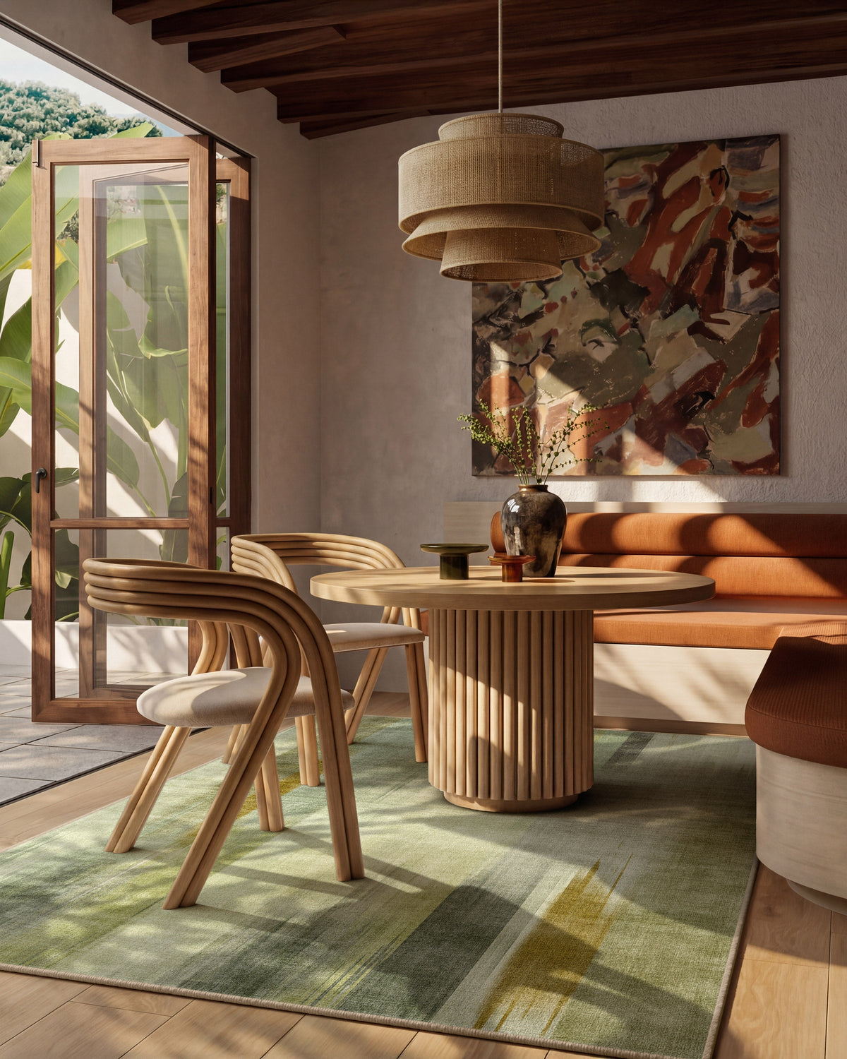 Ombré Mirage Green Rug