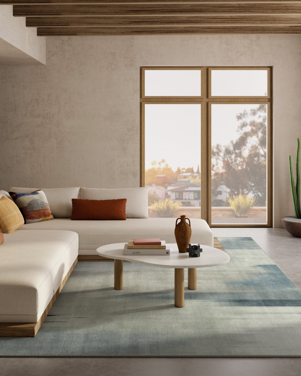 Ombré Mirage Grey Flatwoven Rug