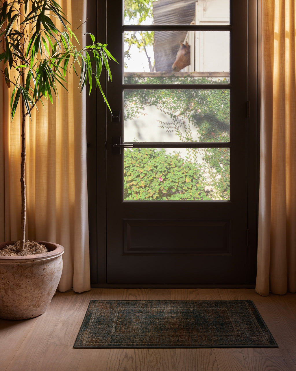 Ophelia Navy & Redwood Rug