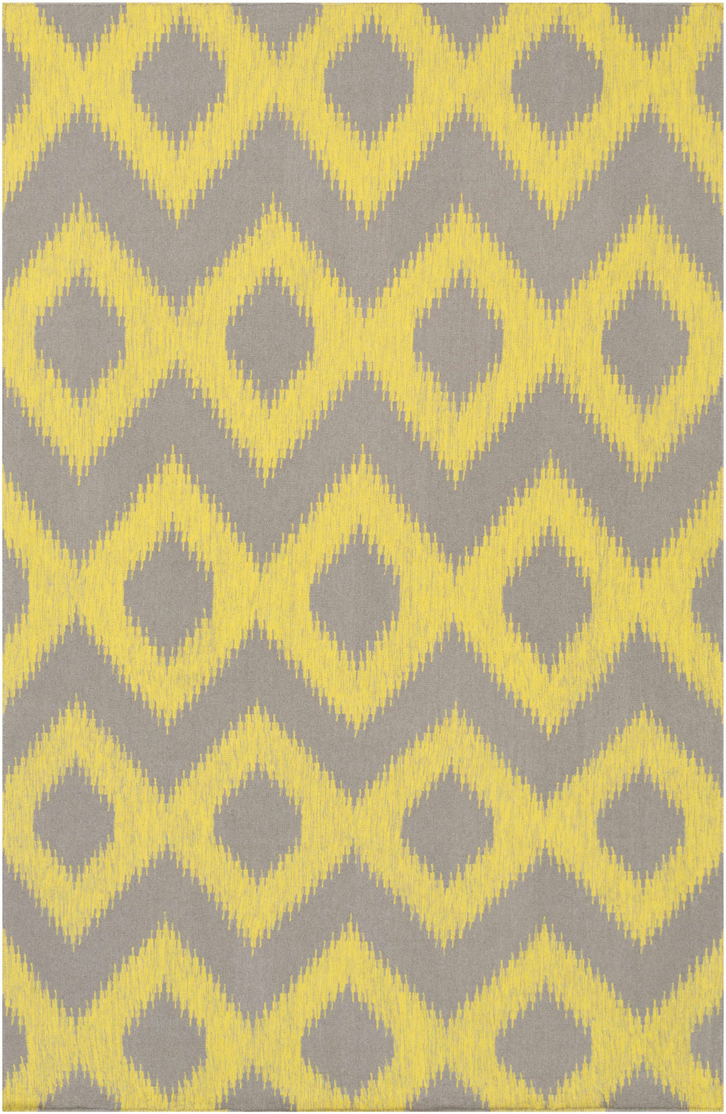 Oradell Yellow Ikat Wool Rug - Clearance