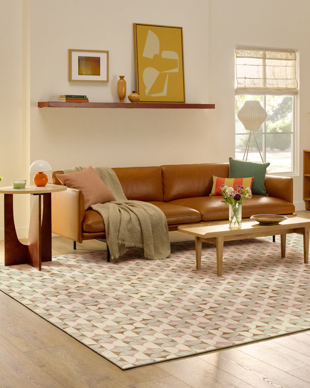 Orana Soft Pink & Natural Rug