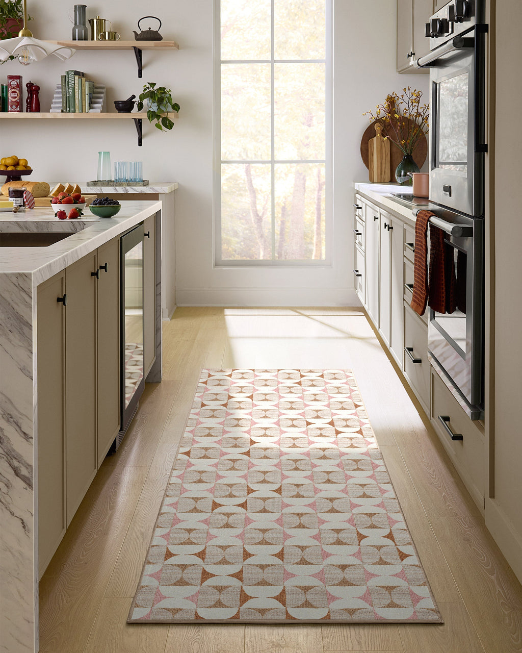 Orana Soft Pink & Natural Flatwoven Rug