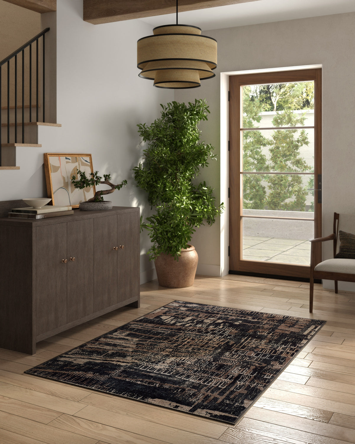 Ourea Dark Wood Rug