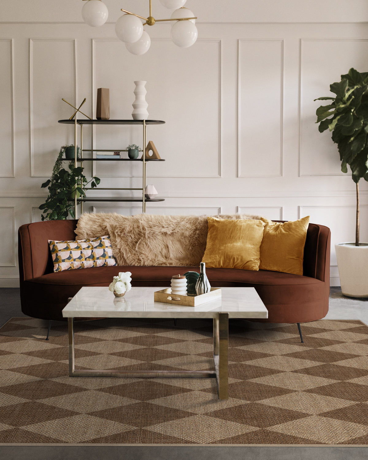 Palazzo Latte Brown Re-Jute Rug