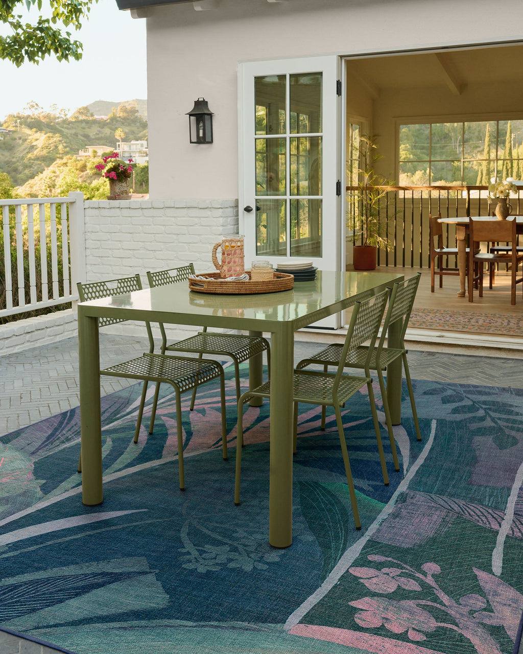 Palmera Blue Outdoor Rug