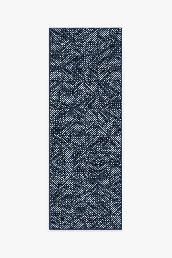 Parquet Navy Outdoor Rug