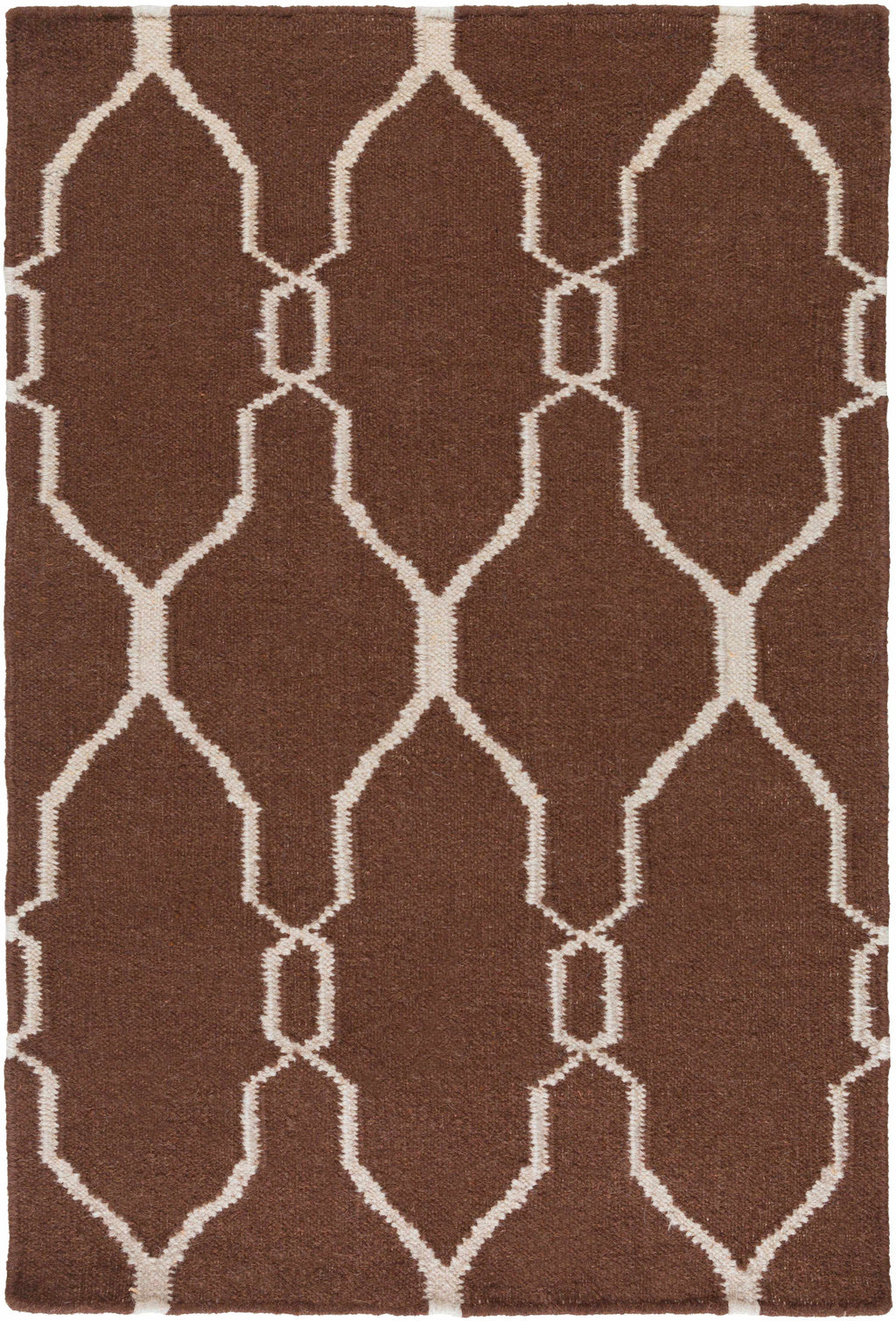 Partington Brown Wool Carpet Area Rug - Clearance