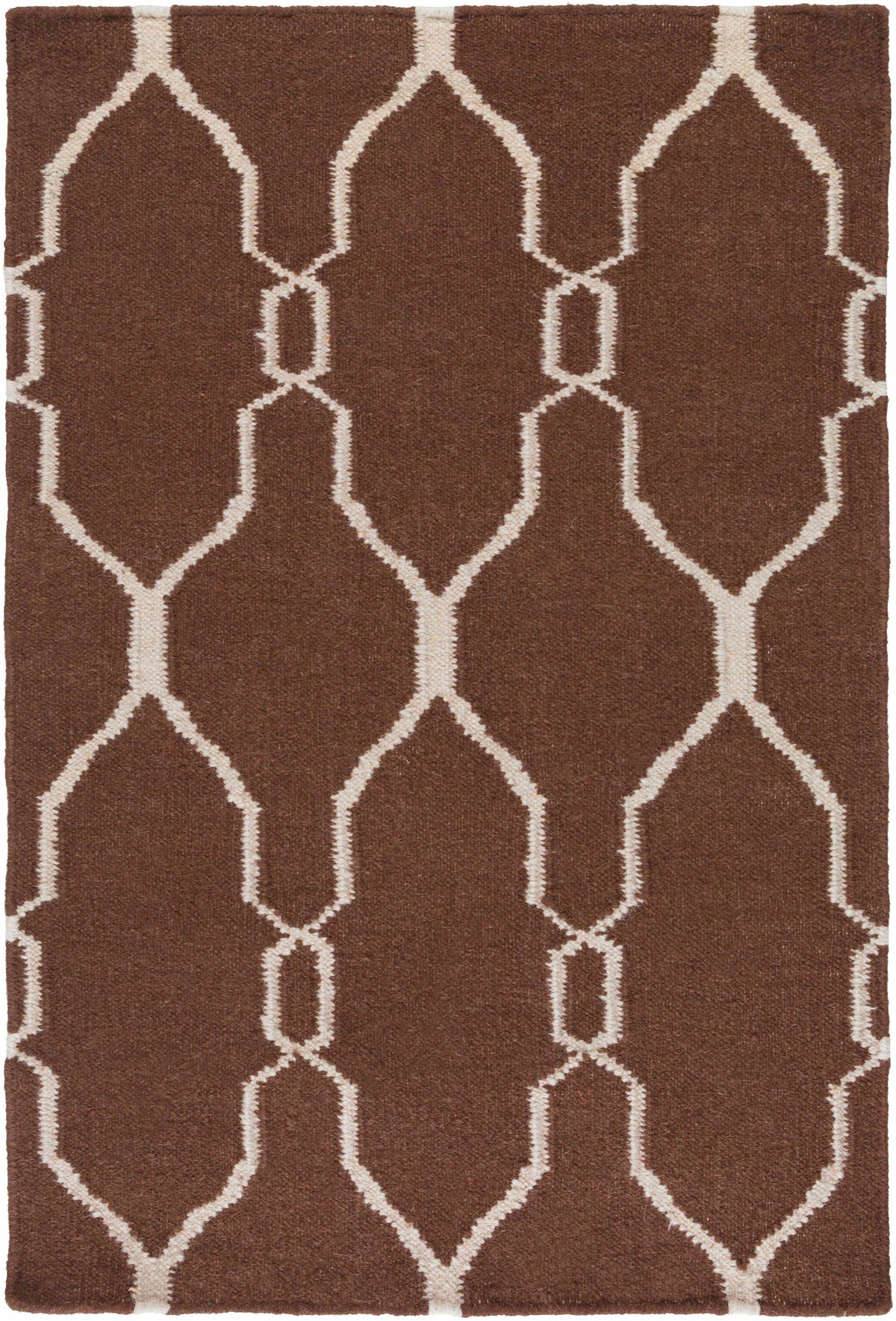 Partington Brown Wool Carpet Area Rug - Clearance