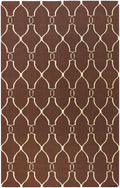 Partington Brown Wool Carpet Area Rug - Clearance