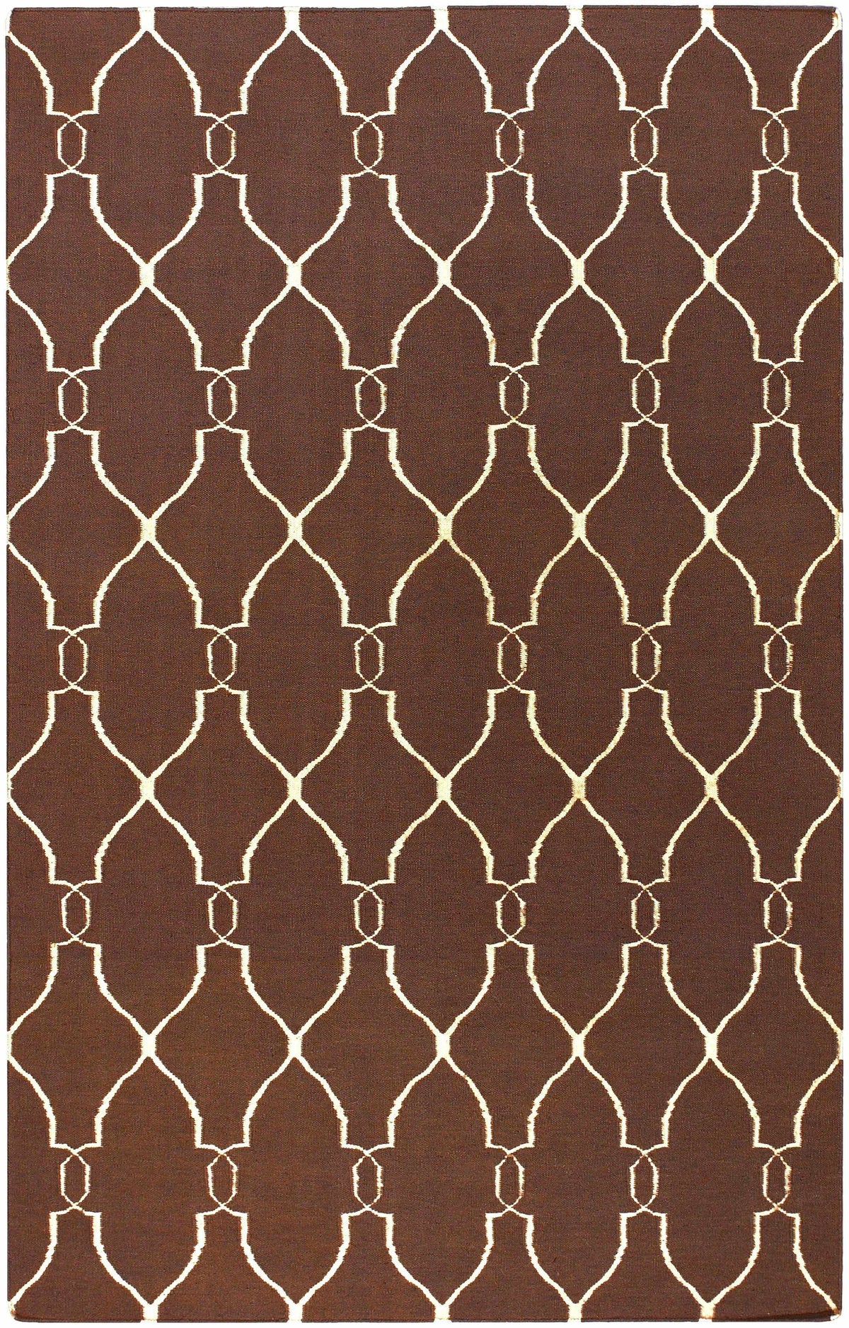 Partington Brown Wool Carpet Area Rug - Clearance
