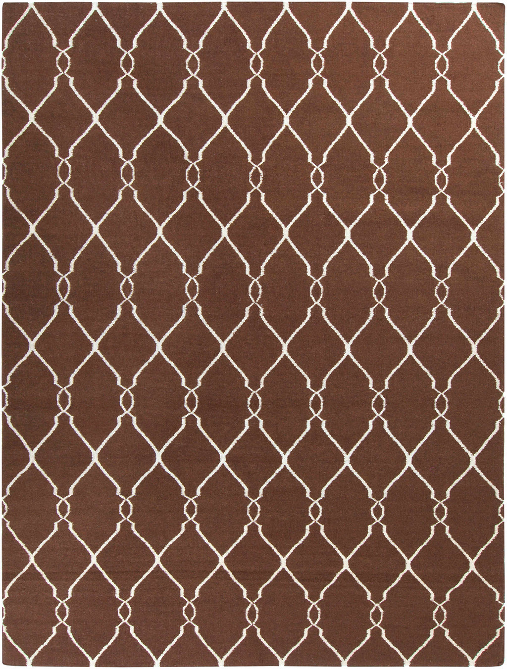 Partington Brown Wool Carpet Area Rug - Clearance