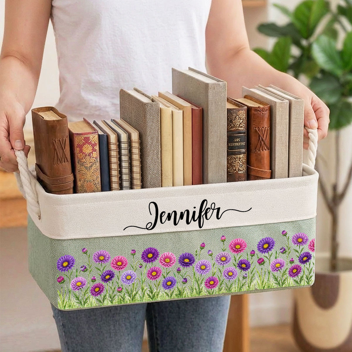 A Garden Full Of Love 1 - Personalized Storage Basket