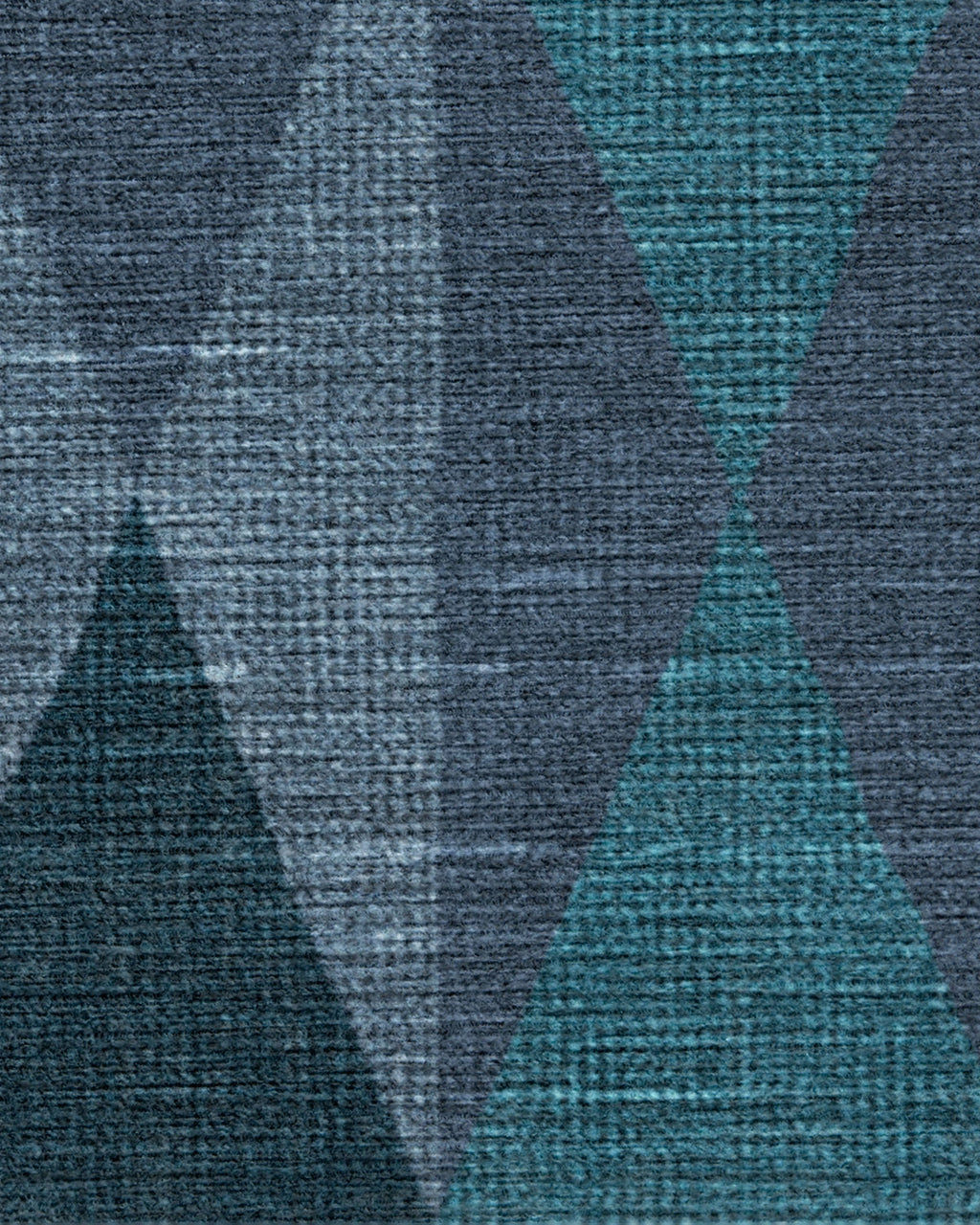 Pennant Blue Flatwoven Rug by Jonathan Adler