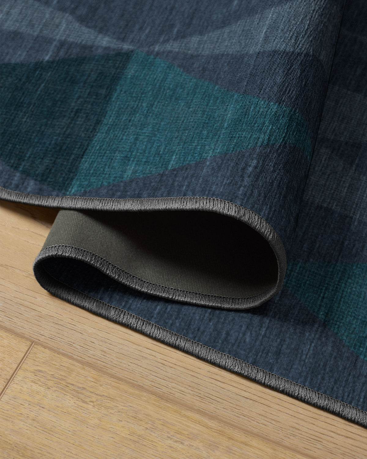 Pennant Blue Flatwoven Rug by Jonathan Adler