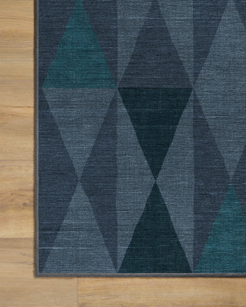 Pennant Blue Flatwoven Rug by Jonathan Adler