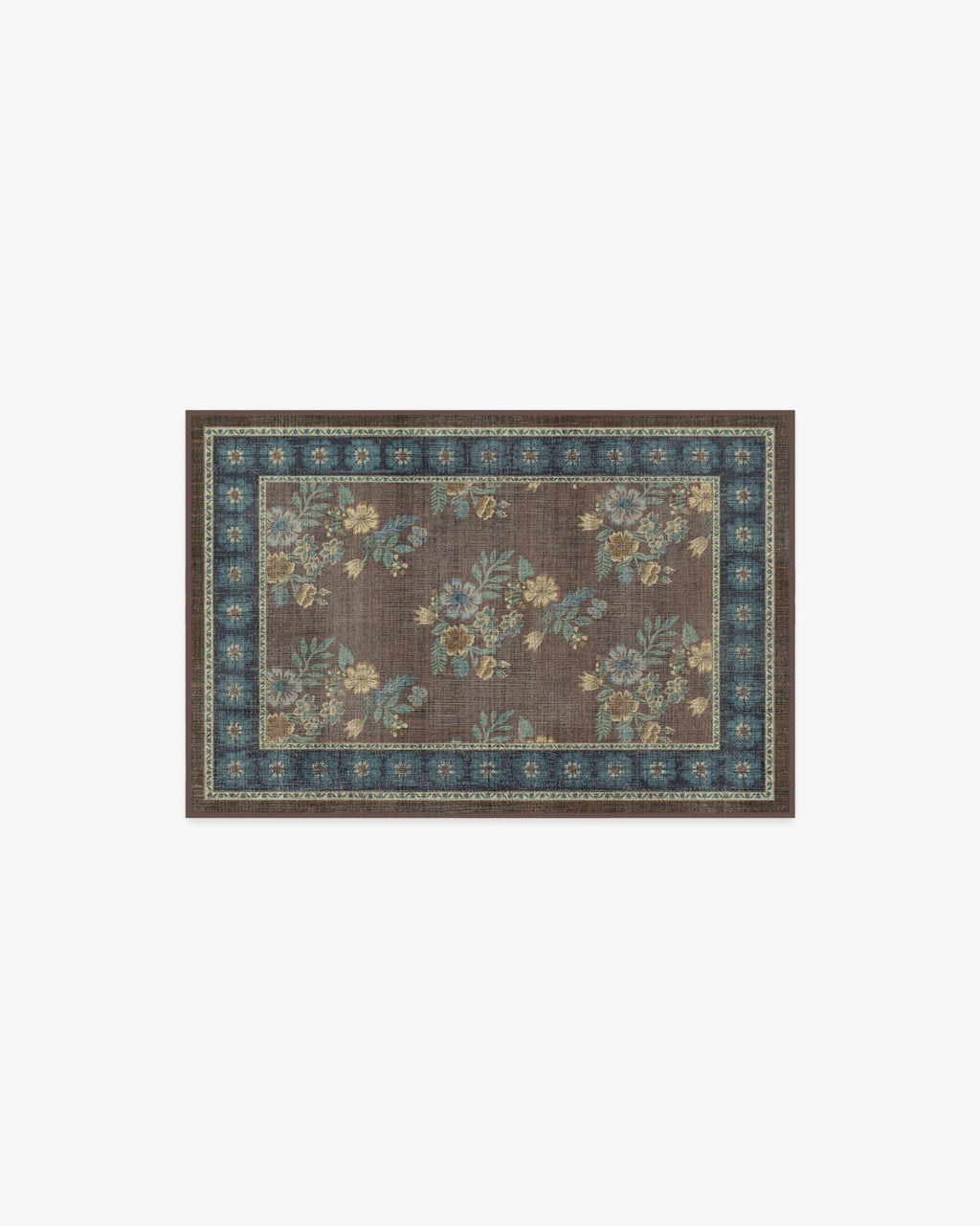 Pennywood Brown & Blue Rug