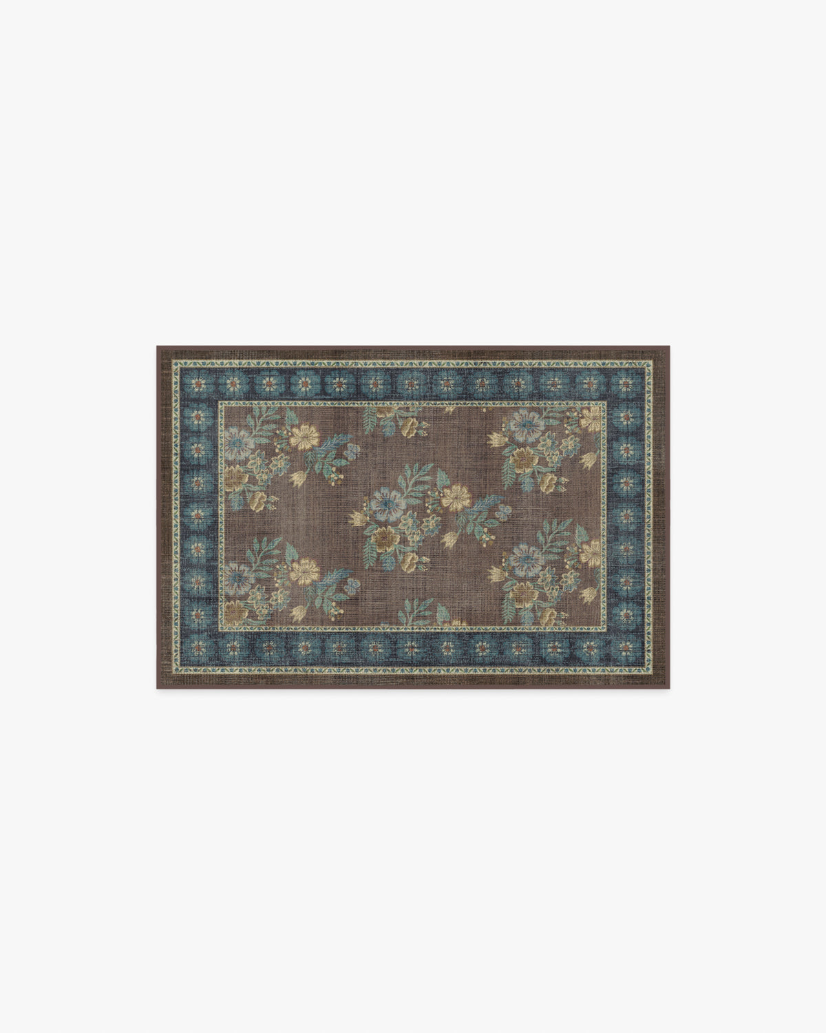 Pennywood Brown & Blue Rug