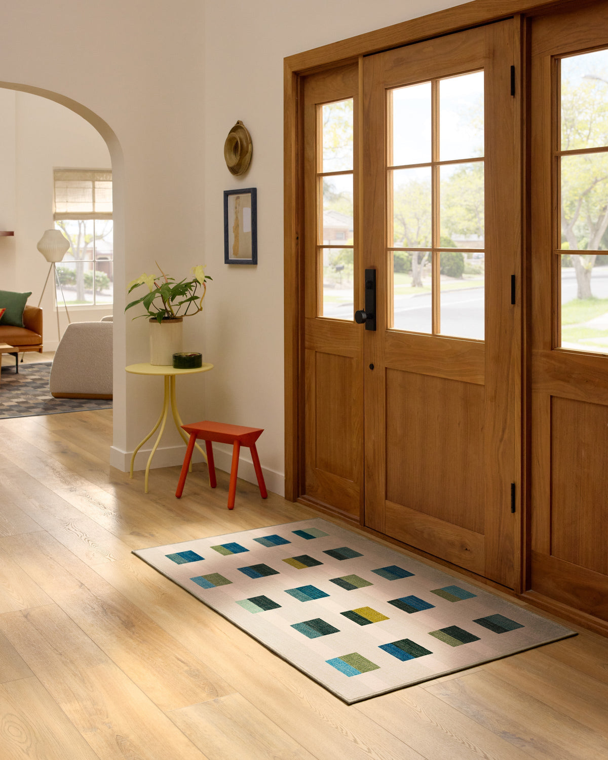 Pezzo Teal Flatwoven Rug