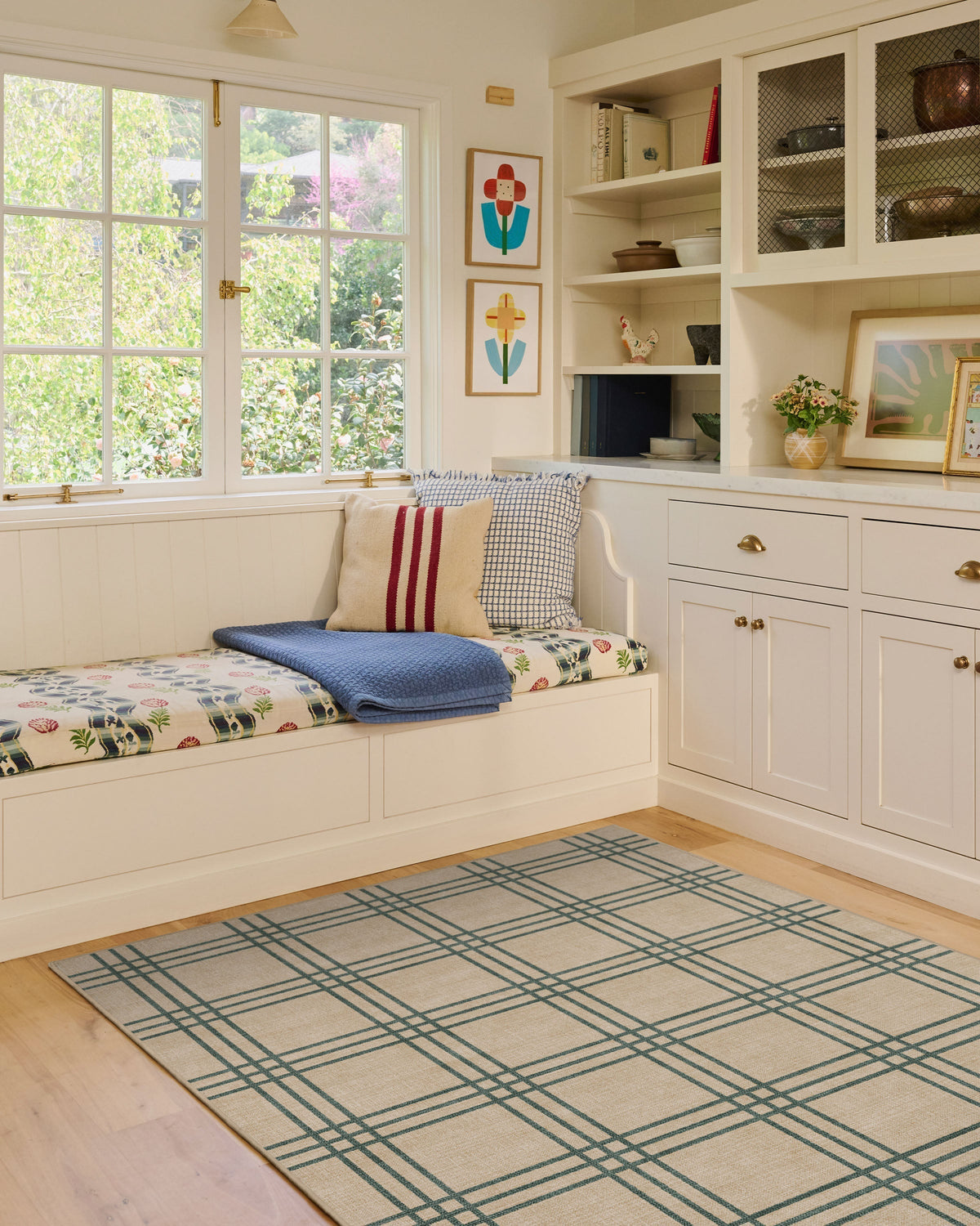 Pierre Olive & Natural Flatwoven Rug