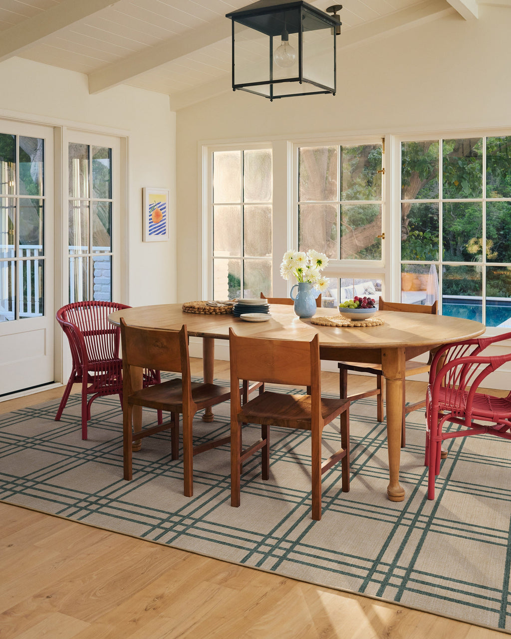 Pierre Olive & Natural Flatwoven Rug