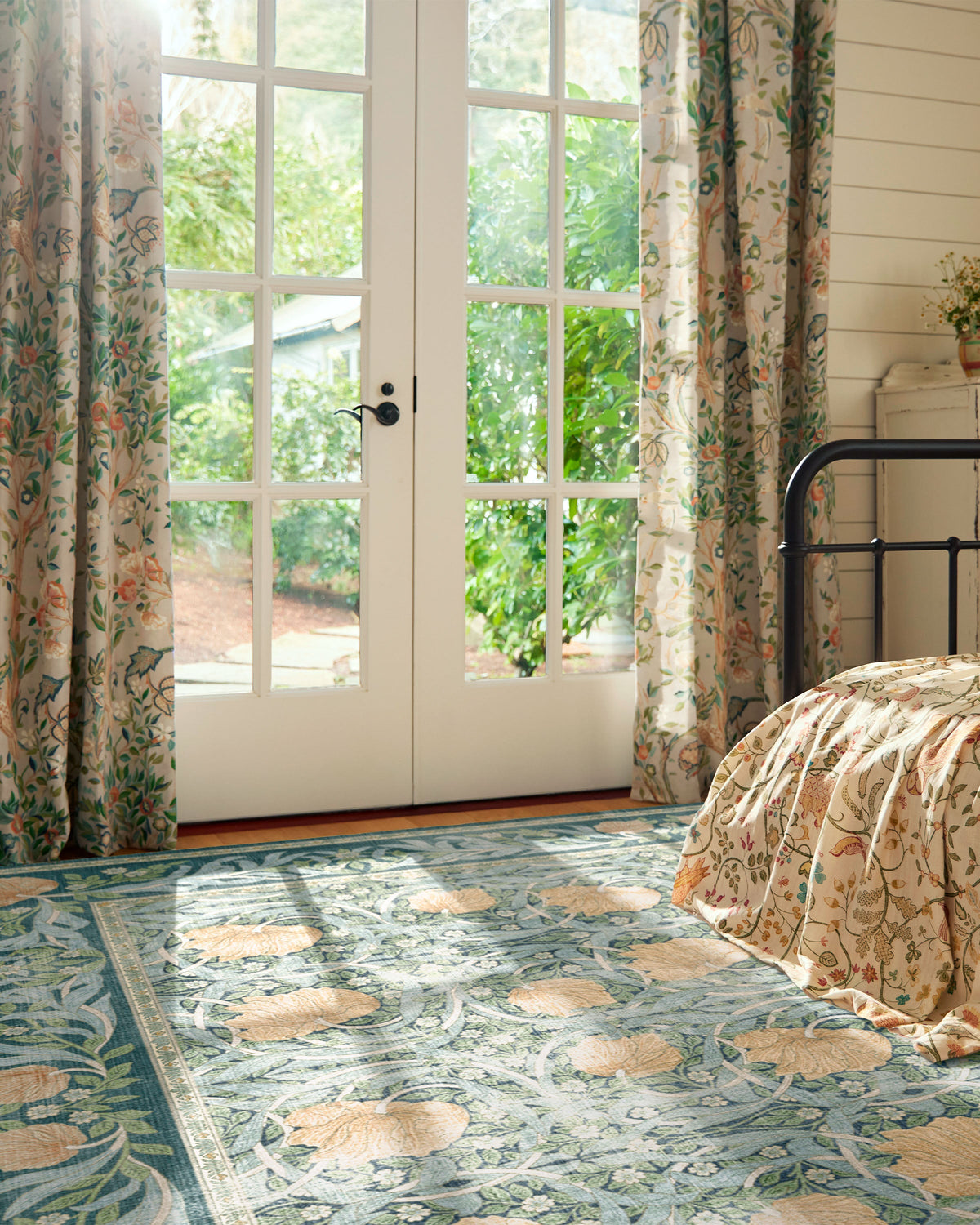 Pimpernel Dusk Blue Rug by Morris & Co.