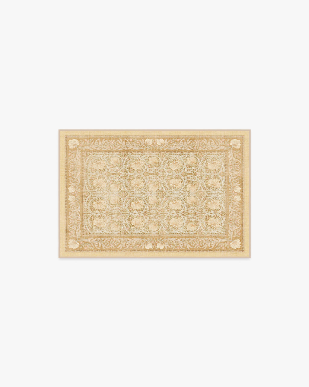 Pimpernel Light Ochre Flatwoven Rug by Morris & Co.