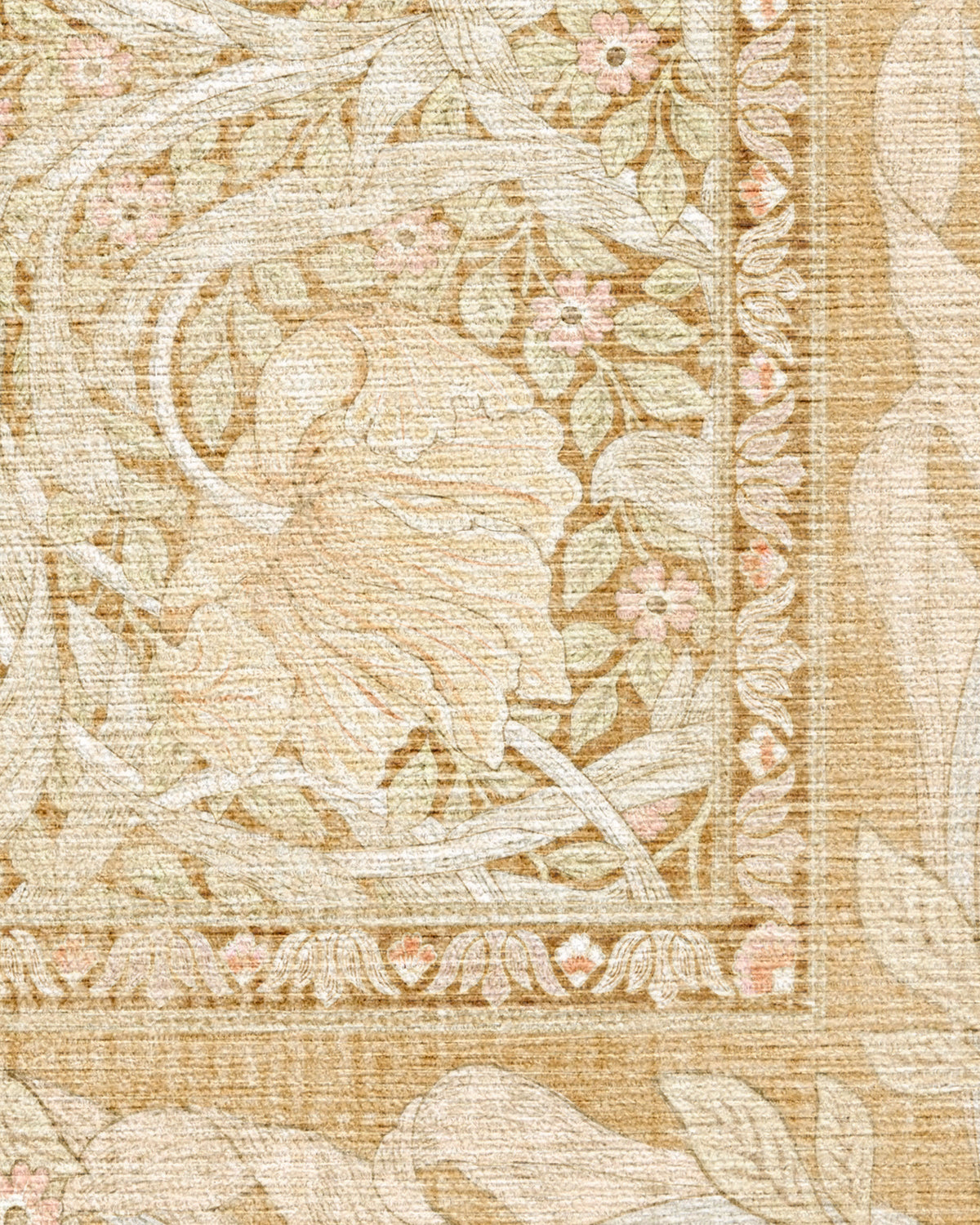 Pimpernel Light Ochre Flatwoven Rug by Morris & Co.