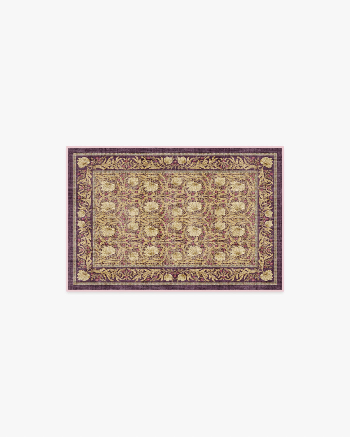 Pimpernel Mauve Rug by Morris & Co.