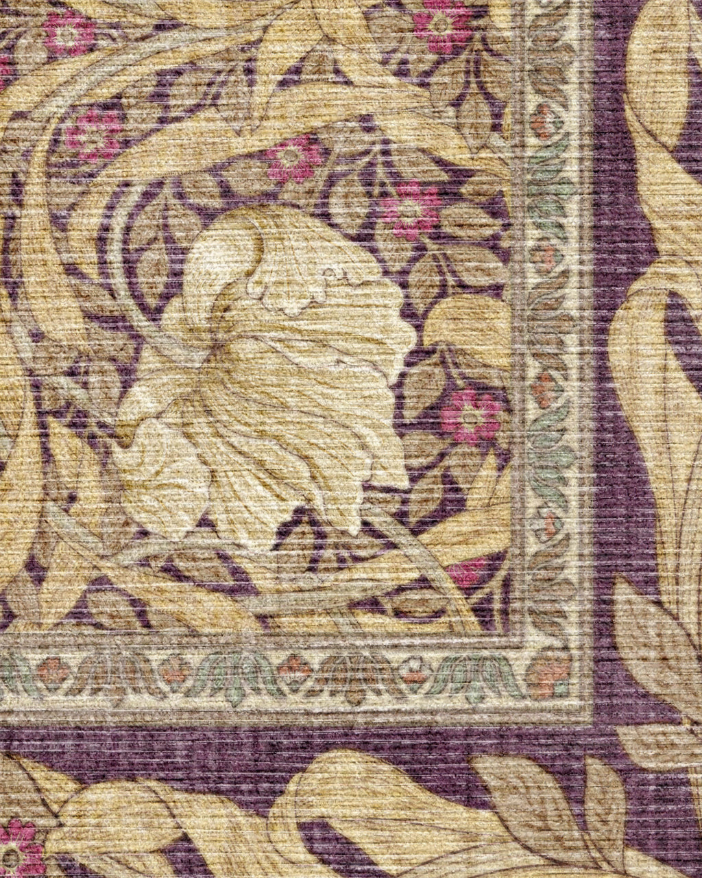 Pimpernel Mauve Flatwoven Rug by Morris & Co.