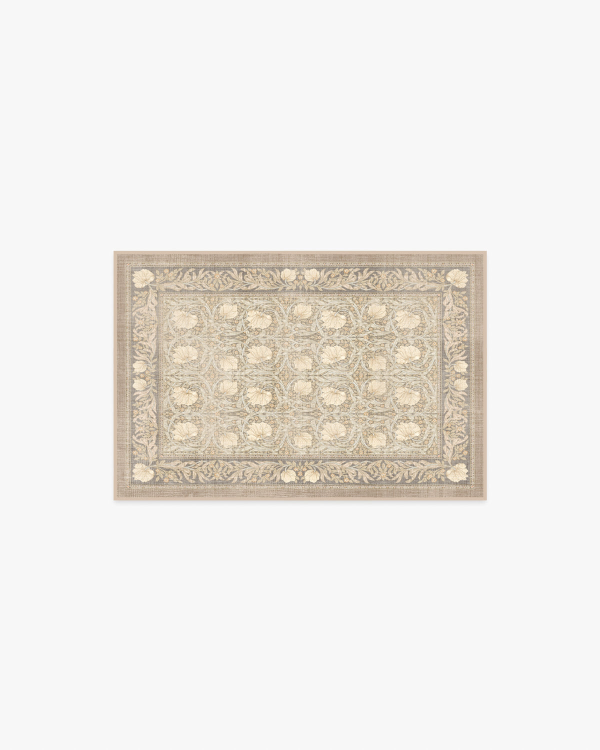 Pimpernel Mink Flatwoven Rug by Morris & Co.