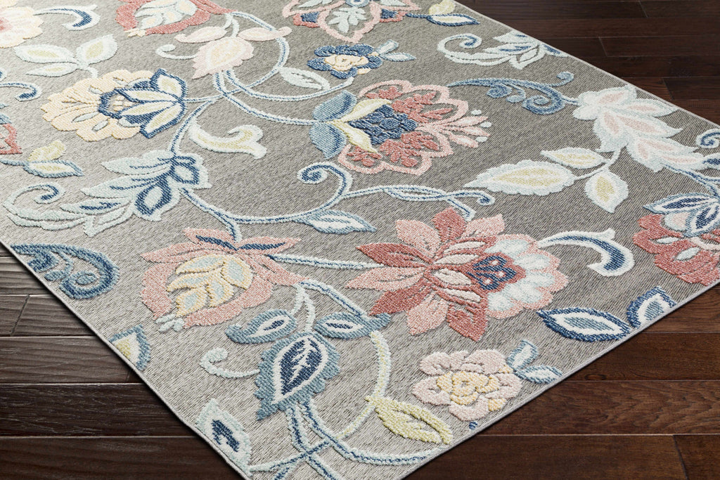 Piers Gray Outdoor Area Rug - Clearance