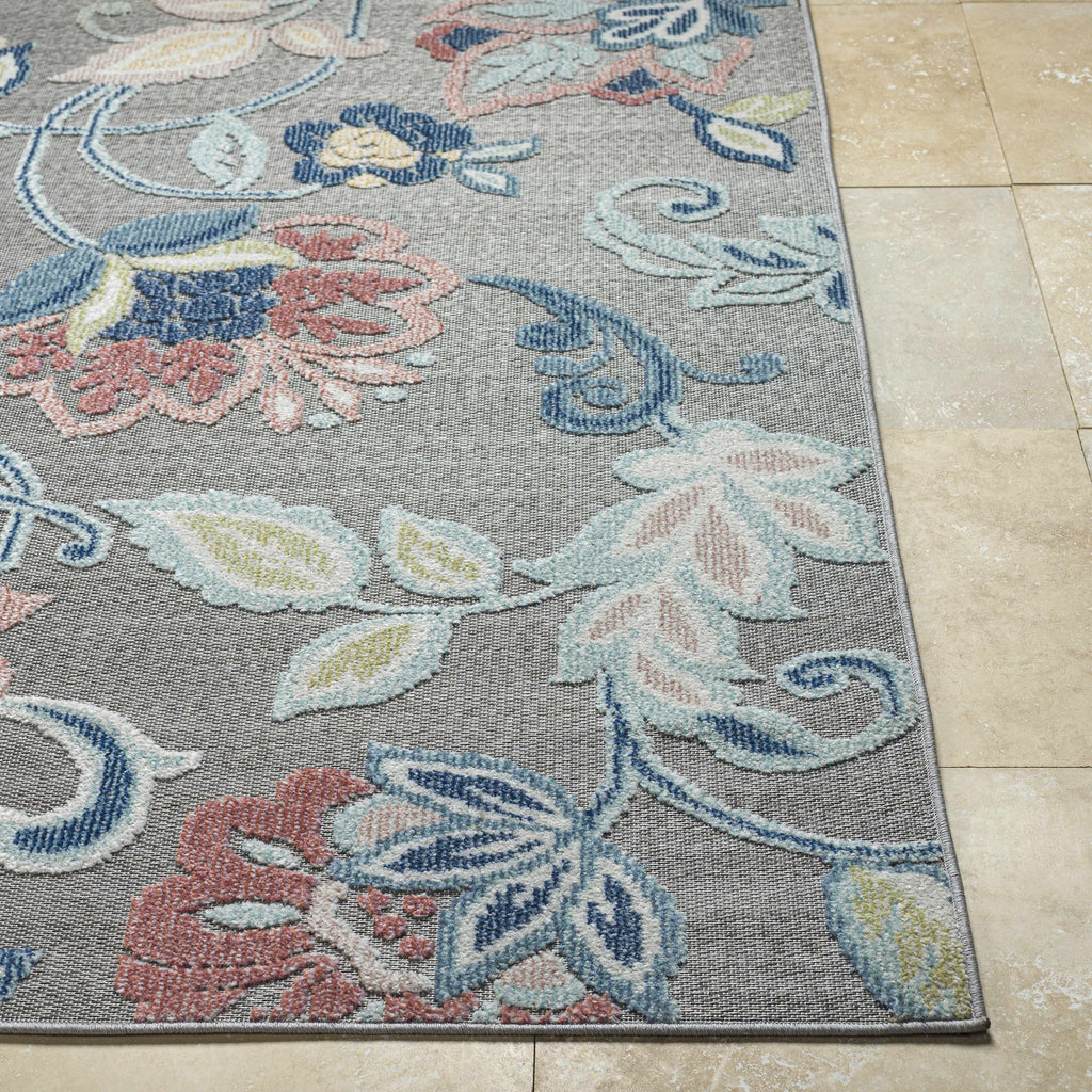 Piers Gray Outdoor Area Rug - Clearance