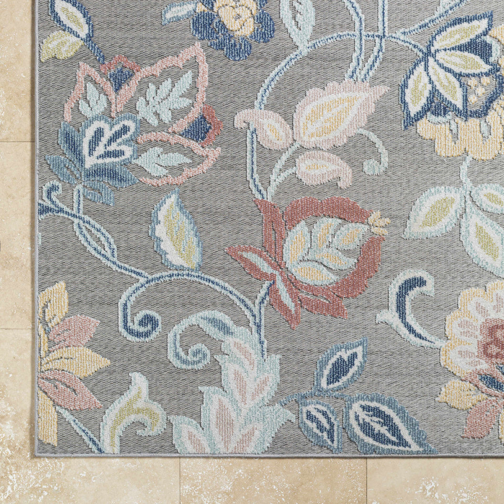 Piers Gray Outdoor Area Rug - Clearance
