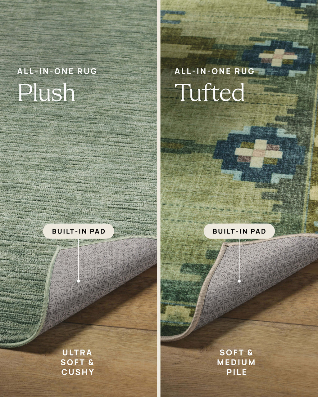 Arlo Soft White Plush Rug