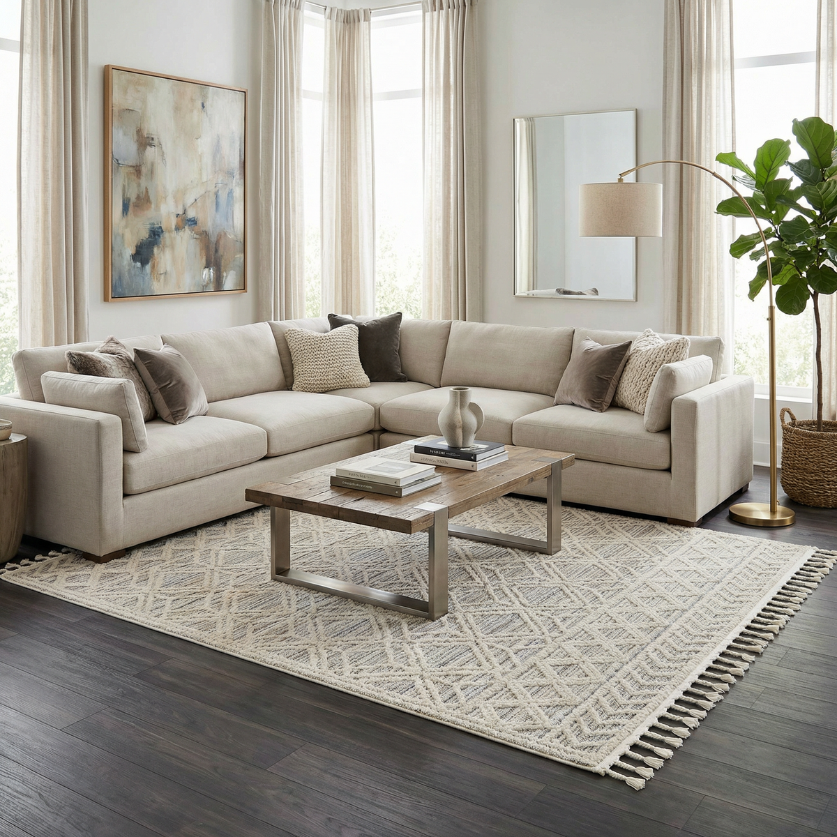 Magnolia Beige 2301 Area Rug - Clearance