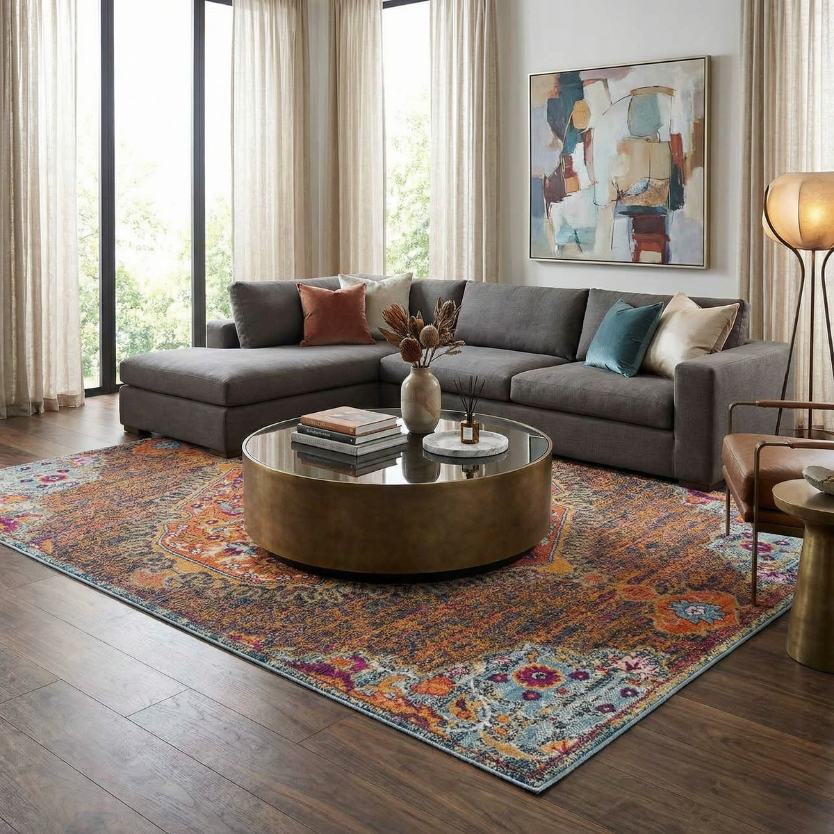 Tigrit Orange 2302 Area Rug - Clearance