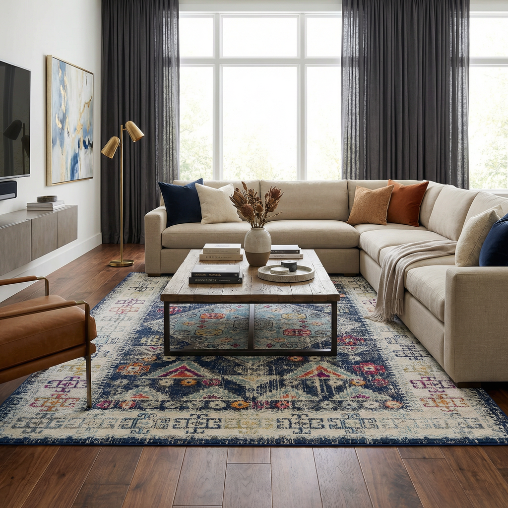 Tigriv Navy 2313 Area Rug - Clearance
