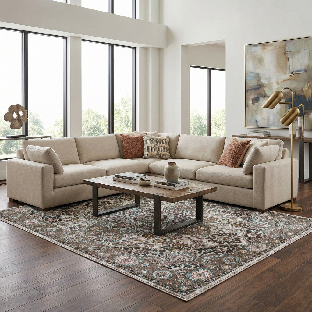 Mardin Brown Area Rug - Clearance