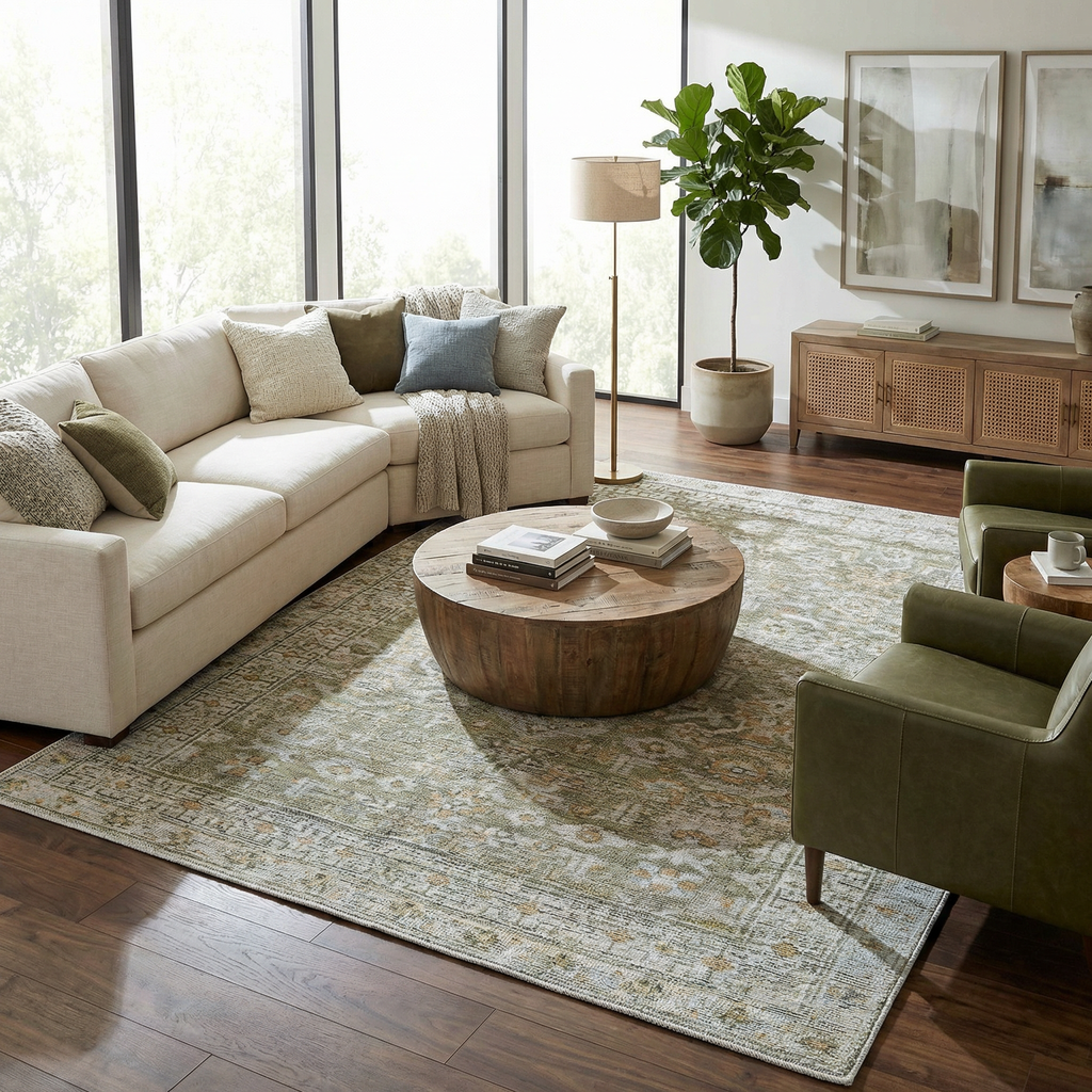 Darling Machine Woven Becki Owens x LIVABLISS BODA-2301 Washable Area Rug