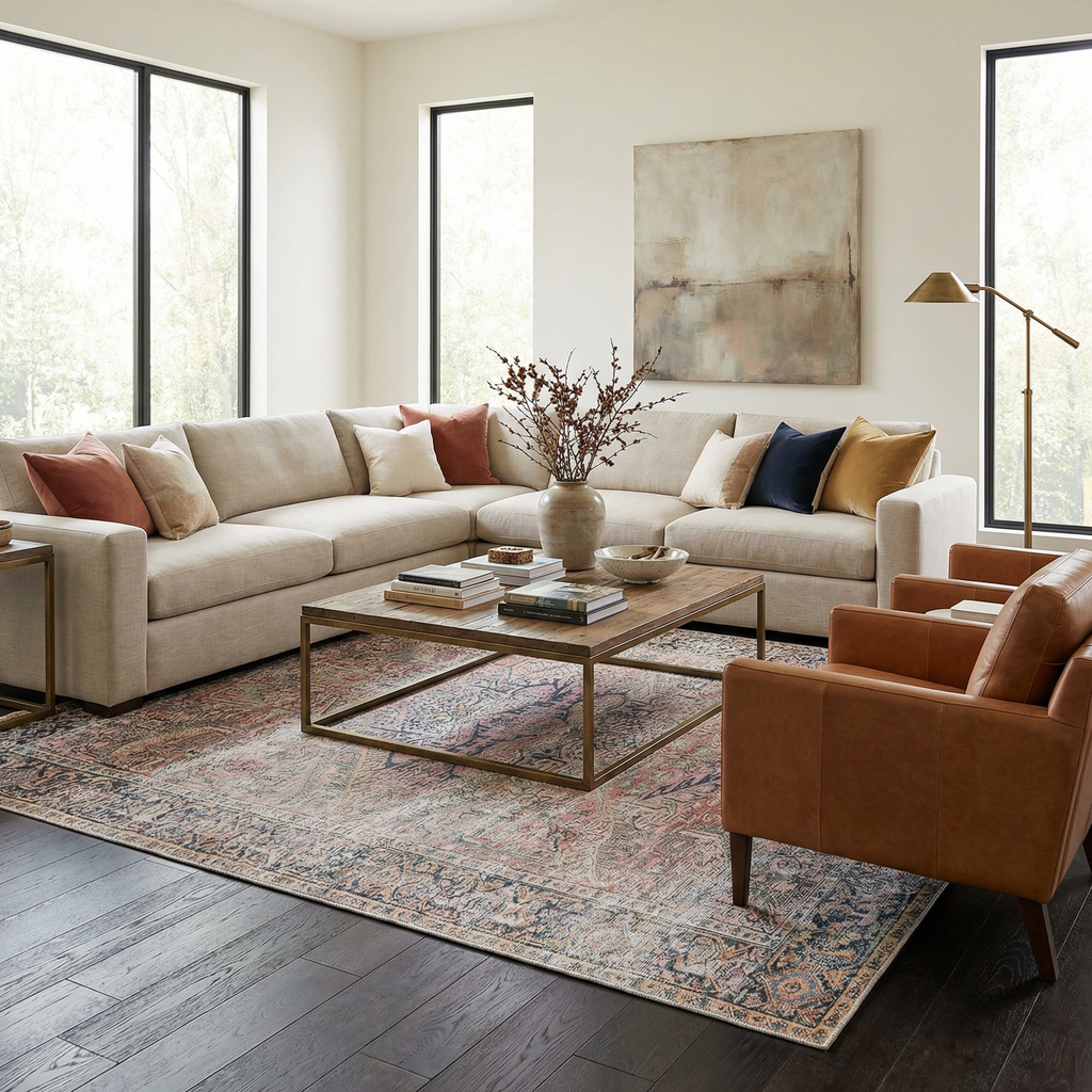 Dunsha Boutique Washable Area Rug - Clearance
