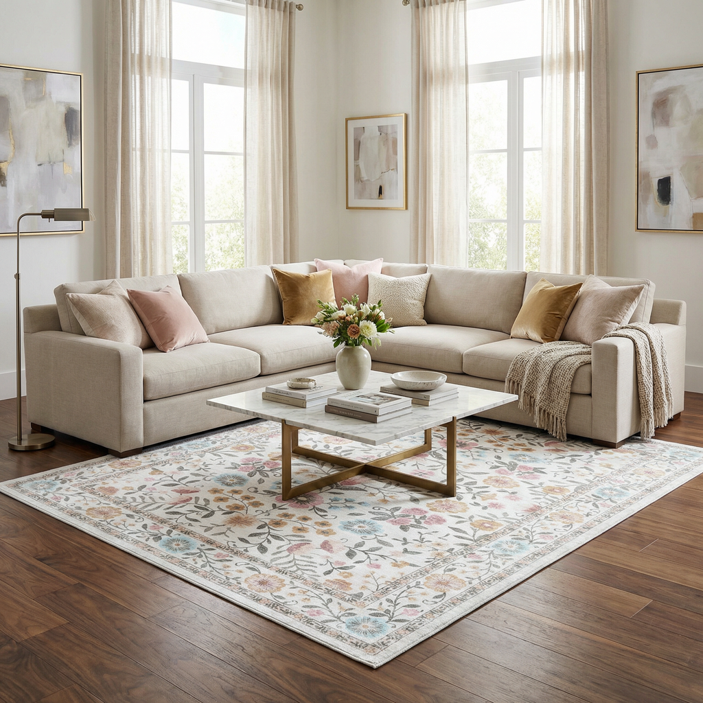 Johnna Washable Area Rug