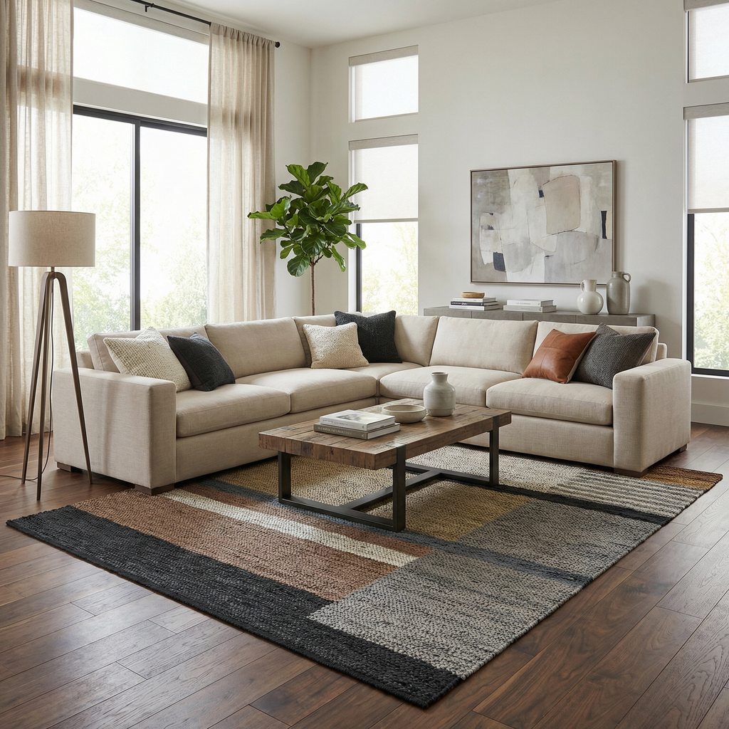 Lyndoch Leather Patchwork Rug