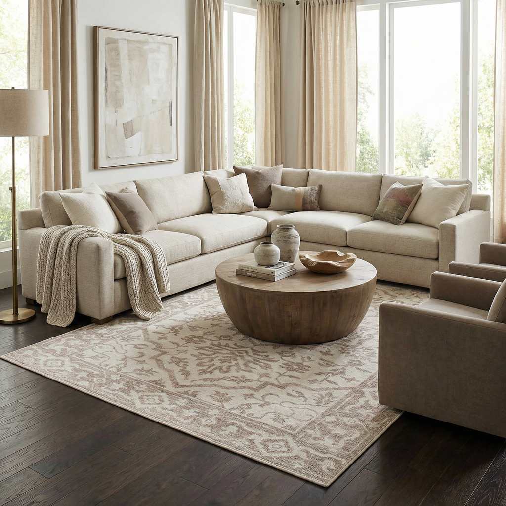 Ansgar Washable Wool Area Rug